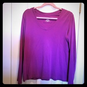 Purple Long Sleeve Tee Shirt